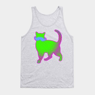 Colorful Trendy Cat Tank Top